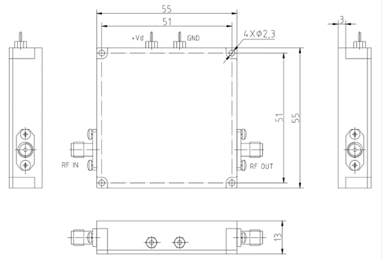 Low Noise and High Gain 0.01~18GHz Low Noise Amplifier for Enhances Signal Quality in Satellite Communication Links 1