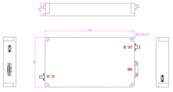 2851-2861 MHz RF S Band  PSat 47 dBm High Power Amplifier for microwave link ensuring reliable communication. 0