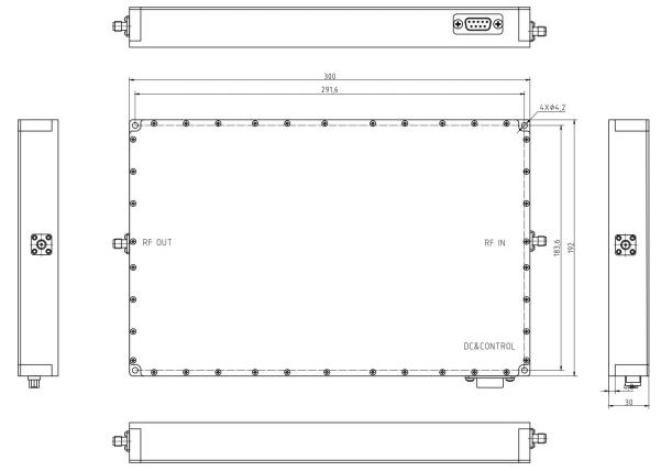 High Performance Wideband 400-6000MHz 100W RF Power Amplifier For Wireless Communicationand Signal Testing 1