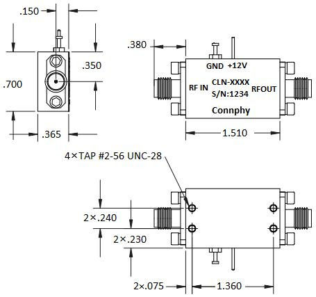 0.5 To 2.0 GHz  S Band Amplifier Psat 15 dBm RF Power Module 0