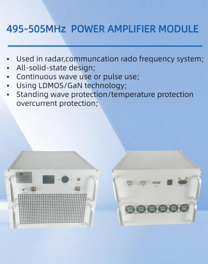 Highly Reliable 495-505MHz Pulse 5kw RF Power Amplifier Ensures Efficient Power Conversion 0